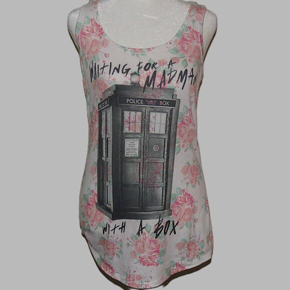 Ripple Junction Dr Who Waiting for Madman with a Box Women's T-Shirt Size S C136 - Picture 2 of 6